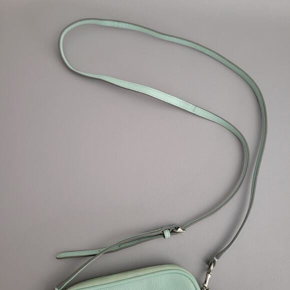 Coach Jes Tiffany Blue crossbody Double Zip Mini - Picture 7 of 15
